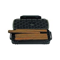 Sigāra Single Clamp Complete Protection Rugged Air Tight Waterproof Portable Cigar Travel Case Humidor (5ct Cigars)