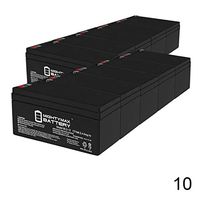 Mighty Max Battery ML3-12 12V 3.4ah UPS Replacement Battery for APC Back-UPS ES BE350G - 10 Pack Brand Product