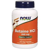 NOW FOODS Betaine Hcl, 120 Count