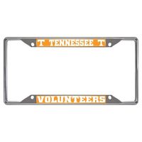 FANMATS NCAA University of Tennessee Volunteers Chrome License Plate Frame by Fanmats