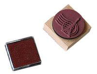 Square Lovely Tower Shape Classical Stamper&Inkpad, Inkpad Random Color
