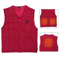 Pangding Heated Vest Intelligent Electric Heating Sleeveless Jacket Outdoor Adjustable Warm Keeping Thermal Waistcoat Coat Winter Clothes Outfit(4XL)