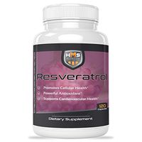 Resveratrol 1400mg 120 Capsules High Potency Trans-Resveratrol with Powerful Antioxidents Acai Grapeseed Green Tea Promotes Cellular and Cardiovascular Health Anti-Aging