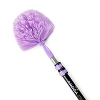 Anoda Cobweb Dusters for Cleaning & Extendable Heavy Duty Extension Pole (5-12ft) - Telescoping Pole & Extendable Duster Set for High Ceilings Fans Gutter Brush