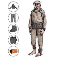 Mosquito Suit, Repellent Bug Jacket Mesh Hooded Suits Unisex Lightweight Ultra-fine Mesh Insect Protective for Fishing Hiking Camping Gardening 4 Pcs (L/XL)