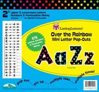 Barker Creek 2" Poster Letters & Bulletin Board Letter Pop-Outs, Over The Rainbow (LL-1904)