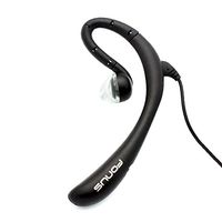 Wired Headset Mono Handsfree Earphone 3.5mm Headphone w Boom Mic Single Earbud [Black] Compatible with OnePlus 6 - Samsung Galaxy Note9 J7 (2018) Refine - Verizon Ellipsis 8 7