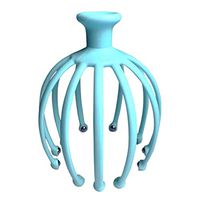 SUPVOX Handheld Hair Massager Head Claw Massager Scalp Massage Tool with Steel Ball (Blue)