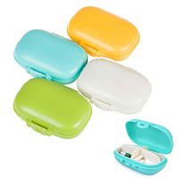 LUCKSTAR Pill Box - 4 Compartment Medicine Organizer Container Jewelry Candies Storage Case Portable Waterproof Sealing Pill Case Set of 4 Travel Medicine Box for Daily Using
