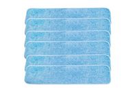 LTWHOME 24" Microfiber Commercial Mop Refill Pads in Blue Fit for Wet or Dry Floor Cleaning (Pack of 6)