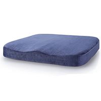 NACHEN Orthopedic Seat Cushion Memory Foam Seat Cushion, Suitable for Car, Office & Wheelchair Or Travel,Deepblue,40X40cm