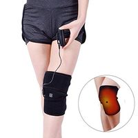 blue--net Heating Knee Brace Wrap, Knee Heated Wrap Knee Support, Hot Therapy Warm Pads Rechargeable for Muscles Pain Relief Relax