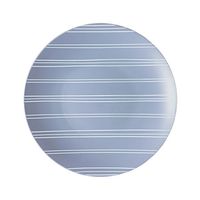 L'entramise Premium Disposable Salad and Dessert Plates, 8 in, 20 Pack (French Blue Chalk Stripe)
