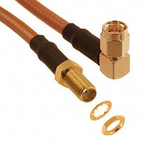 12.0 inch (304.8mm) RG-142 SMA Female Jack to SMA Male Plug, Right Angle Coaxial RF Cable 50 Ohm Ships fast from United States!