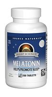 Source Naturals Sleep Science Melatonin 1 mg Helps Promote Sleep - 200 Tablets