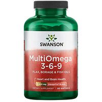 Swanson Multiomega 3-6-9 (Flax Borage Fish) 2400 Milligrams 120 Sgels