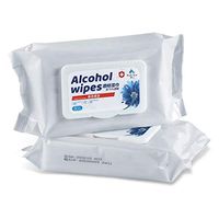 50 Wipes/Bag 75% Alcohol Wipes Hands Cleaning Wipes Wet Wipes Disinfection Protection Alcohol Wipes (1 Bag)
