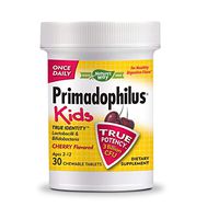 Nature's Way Primadophilus® Kids 3 Billion CFU, 30 Cherry Flavored Chews (Ages 2-12, Refrigerate to Maintain Maximum Potency)