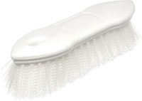 Carlisle 4549402 Spectrum Pointed End Scrub Brush, Polyester Bristles, 8" Length x 1-1/2" Width, 1-3/8" Bristle Trim, White