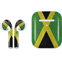 Skinit Decal Audio Skin for Apple AirPods with Wireless Charging Case - Officially Licensed Skinit Originally Designed Jamaica Flag Distressed Design
