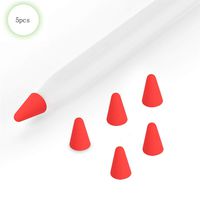ZALU Compatible with Apple Pencil Tips Replacement for 2nd Gen, Silicone Nibs Cover Writing Protection for iPad Pencil (Red)