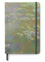 Claude Monet Art UV Printed on PU Leather A5 Bullet Dotted Journal Notebook