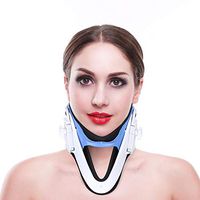 Neck Support - Cervical Traction Brace, Neck Protection Device, Adjustable Cervical Collar Height, Soft and Comfortable,Relieve Pain and Compression,Traction Anytime and Anywhere