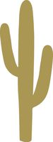 hBARSCI Cactus Vinyl Decal - 5 Inches - for Cars, Trucks, Windows, Laptops, Tablets, Outdoor-Grade 2.5mil Thick Vinyl - Gold