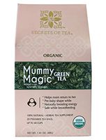Mummy Magic Green Tea - Natural Postpartum Weight Loss Tea Safe while Breastfeeding - Caffeine Free Slimming Tea with 40 Servings.
