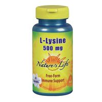 L-Lysine 500mg Nature's Life 50 Caps