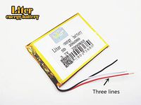 3 Lines 3.7V 2000mAh 306080 Lithium Polymer Ion Rechargeable Battery Lithium Polymer Li-Po Battery for MP4 GPS MP3 Bluetooth Stereo DIY Gift