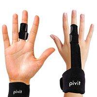 Pivit Full Hand Trigger Finger and Wrist Brace Support Splint | Adjustable Locking Straightener | Straightening Immobilizer Treatment for Sprains, Pain Relief, Mallet Injury, Arthritis, Tendonitis