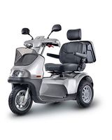 Afikim - Afiscooter S3 - Full Size Mobility Scooter - 3-Wheel - Metallic Silver