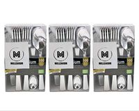 Assorted Premium Plastic Silverware Set, Disposable Plastic Silver Cutlery Set, Reliably Strong, BPA FREE, Made by Millennium (300 Pack)
