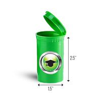 Graduation Cap Education First Aid Case Pill Container ID 7329G