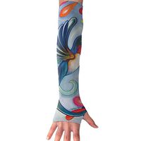 Huadduo Garden Floral Feast-Decorative Colorful Spring Summer Hummingbird UV Protection, Compression & Cooling Arm Sleeves for Cycling/Golf/Basketball/Other Sports