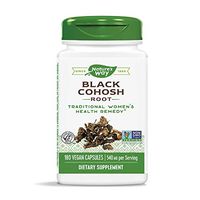 Nature's Way Black Cohosh Root, 540 mg per serving, Non-GMO, Gluten Free, 180 Capsules