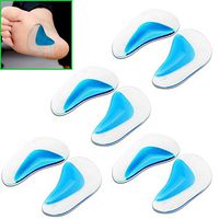 Arch Orthotic Support Insole Corrector Gel Pads Shoe Solicone Inserts 8 Pads