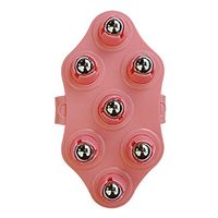 Kedelak Massager Glove,Seven Steel Balls Meridian Brush Ball Scraping Lymphatic Massager 360-Degree-Roller Metal Roller Ball Beauty Body Care for Neck, Chest, Foot, and Full Body Care.