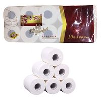 InKach Ultra Soft Toilet Paper 10 Rolls, 100% Recycled Bathroom Toilet Tissues 3-Ply Strong High-Absorbent Fold Hand Papers Towels Daily Use Cleaner