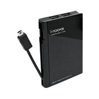 I-Rocks IR-4660-BK 7 Ports USB2.0 Hub with Power Adapter -Black