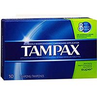 Tampax Flushable Super Tampons - 10 ct, Pack of 3