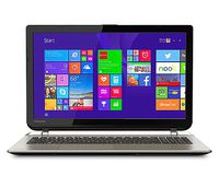 Toshiba Satellite S55 15.6" HD TruBrite Laptop PC, Intel Core i7-5500U 2.40 GHz, 8GB RAM, 1TB HDD, AMD Radeon R7 M260, WIFI, Bluetooth, Webcam HDMI, No DVD, Windows 8.1, Brushed Aluminum in Satin Gold