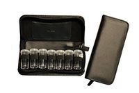 Leather Vial Pill Case No. 7, Black, 0.40 Ounce