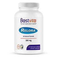 Relora 250mg (120 Vegetarian Capsules) - Clinically Researched -No Fillers - No Stearates - No Flow Agents - Vegan - Non GMO - Gluten Free
