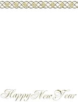 Happy New Year Stationery Printer Paper 26 Sheets