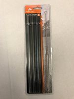 Ozark Trails Plastic Straws 4 pack w/cleaning brush