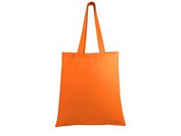 TBF 100% Cotton Basic Tote Bag - Set of 12, Orange (TB100-ORG-12)