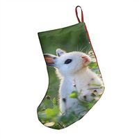 Christmas Decorations Stockings 18" Cute Rabbit Customized Big Xmas Socks for Home Decor