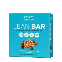 GNC Total Lean Lean Bar - Chocolate Peanut Butter, 5 Bars, Supports a Healthy Metabolism